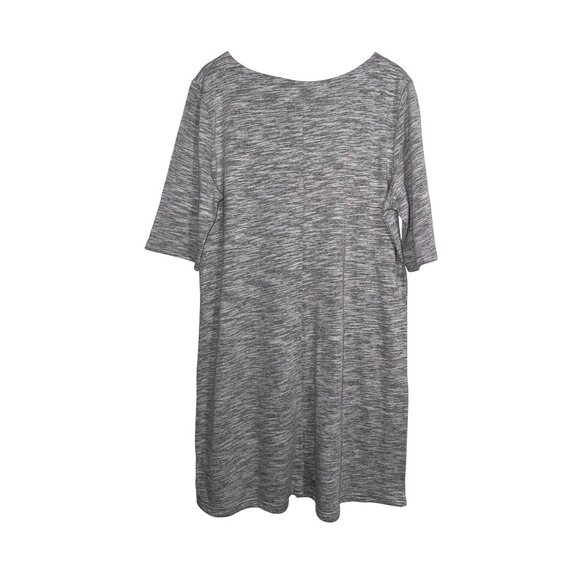 Faded Glory Heather Gray Tunic Style T-Shirt XXL 20 Cotton/Polyester Blend Women - Picture 3 of 4